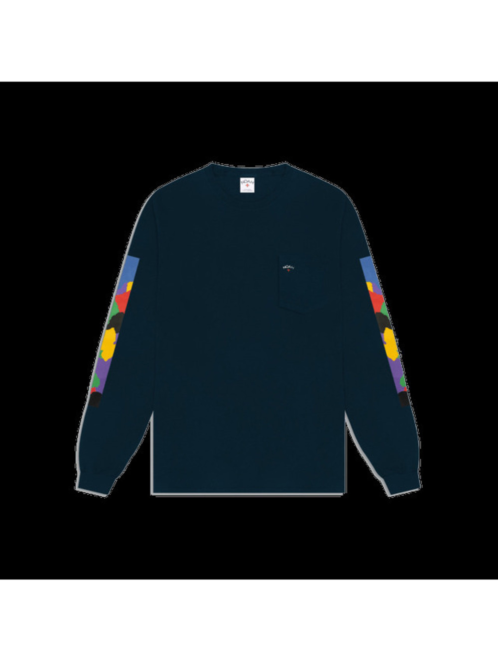 Noah Tear LS Pocket Tee Blue • XL